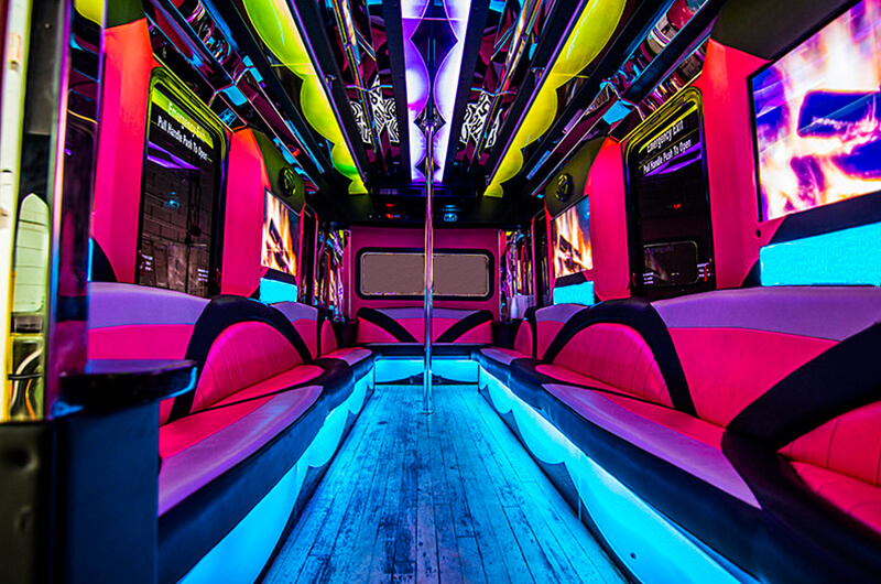 pink party buses